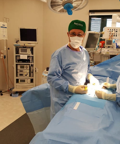 Dr Mastakov in surgical theatre