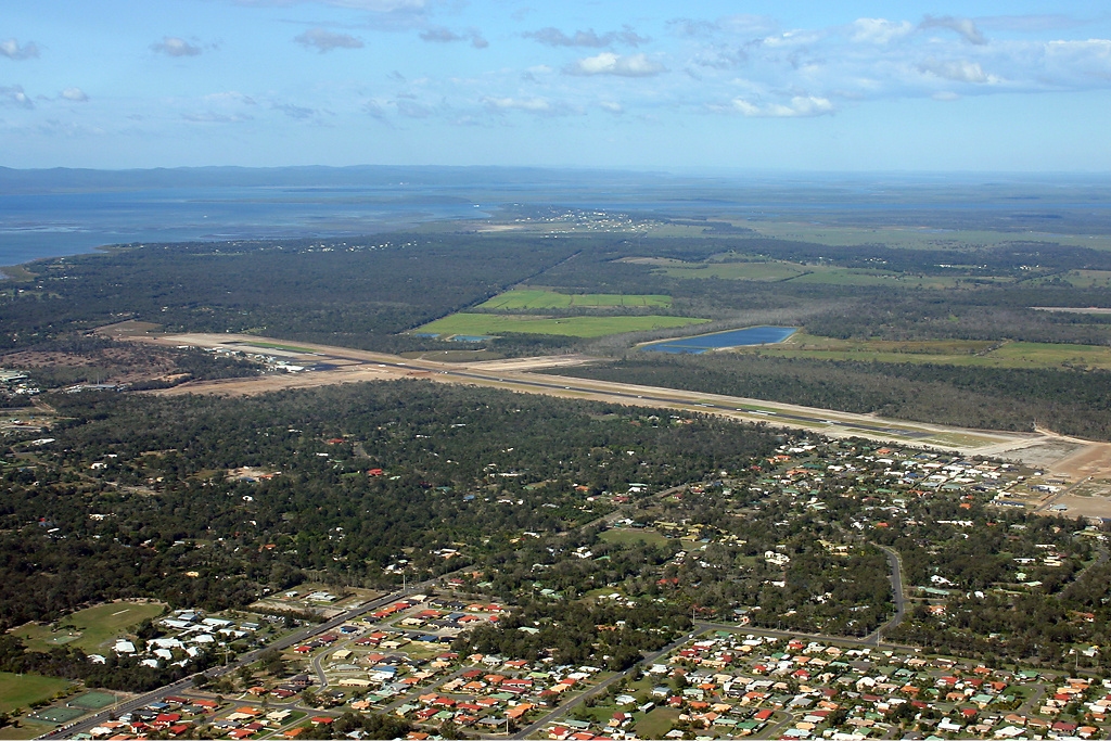 Hervey Bay aerial view near Urraween
